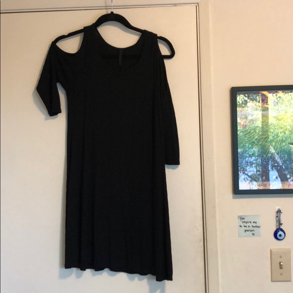 Open shoulder dress